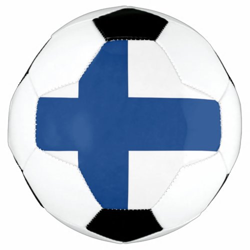 Patriotic Soccer Ball with Finland Flag