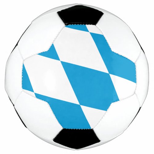 Patriotic Soccer Ball with Flag of Bavaria