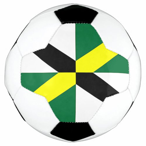 Patriotic Soccer Ball with Flag of Monterey