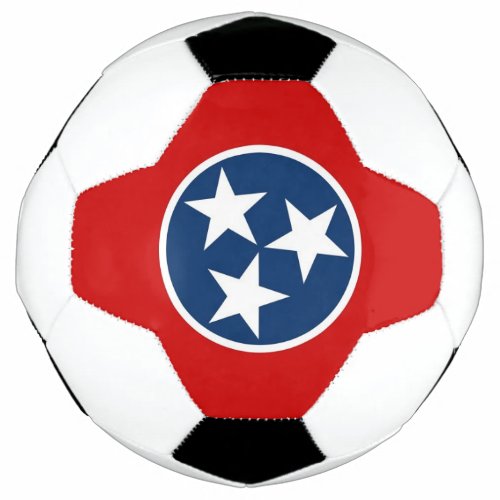 Patriotic Soccer Ball with Flag of Tennessee