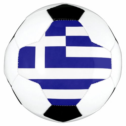 Patriotic Soccer Ball with Greece Flag