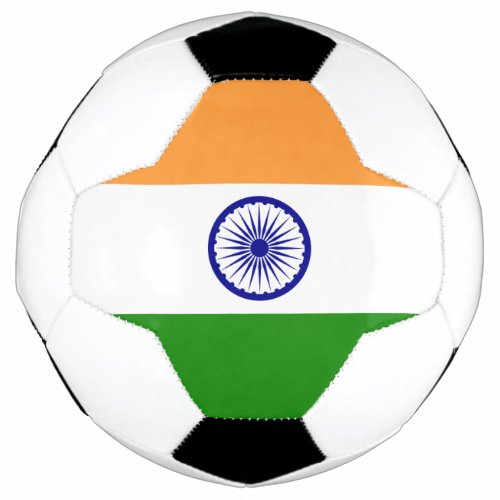 Patriotic Soccer Ball with India Flag