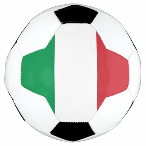 Patriotic Soccer Ball with Italy Flag