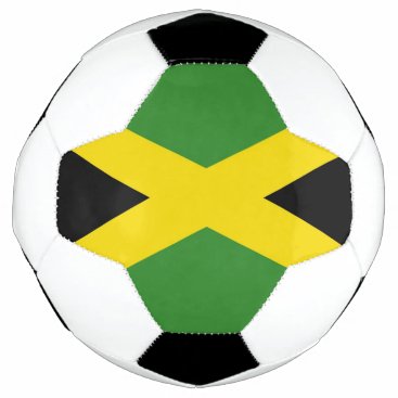 Patriotic Soccer Ball with Jamaica Flag