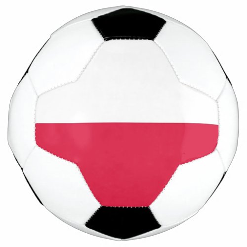 Patriotic Soccer Ball with Poland Flag