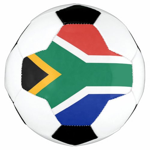 Patriotic Soccer Ball with South Africa Flag