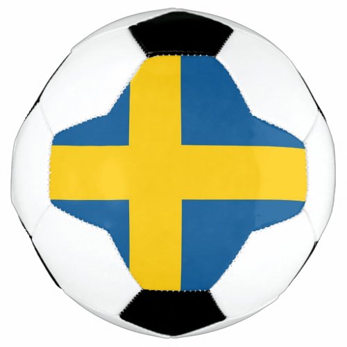 Patriotic Soccer Ball with Sweden Flag