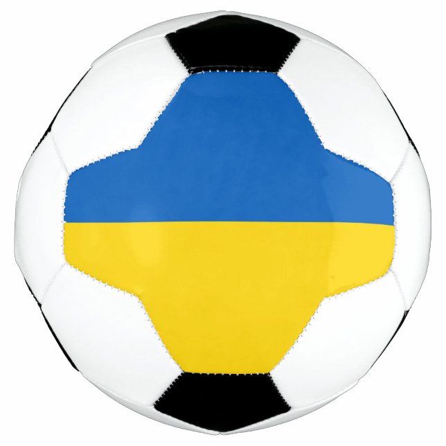 Patriotic Soccer Ball with Ukraine Flag (Front)