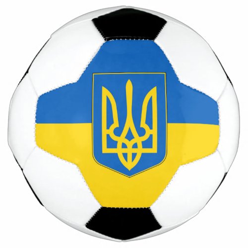 Patriotic Soccer Ball with Ukraine Flag