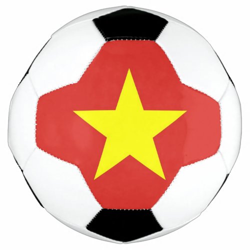 Patriotic Soccer Ball with Vietnam Flag