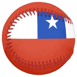 Patriotic Softball with flag of Chile