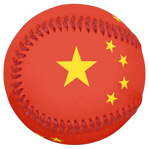 Patriotic Softball with flag of China