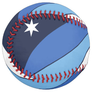 Patriotic Softball with flag of Columbia