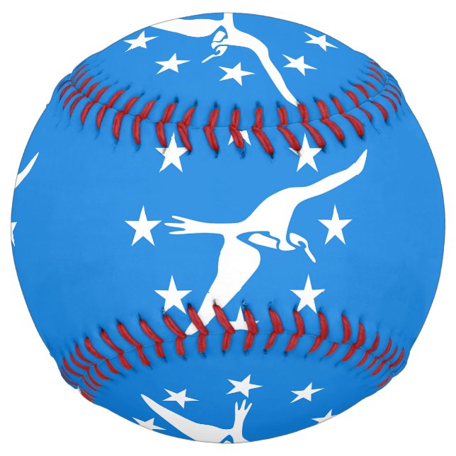Patriotic Softball with flag of Corpus Christi (Front)