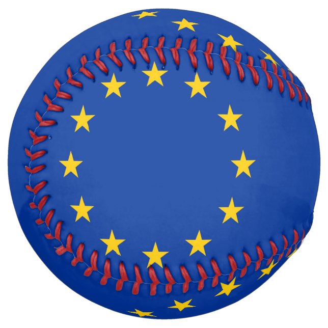 Patriotic Softball with flag of European Union (Front Left)