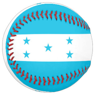 Patriotic Softball with flag of Honduras
