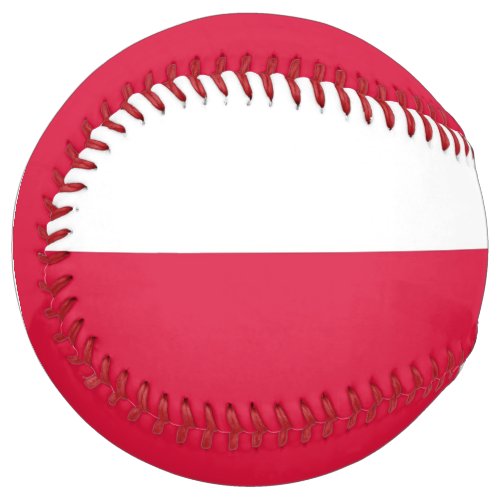 Patriotic Softball with flag of Poland