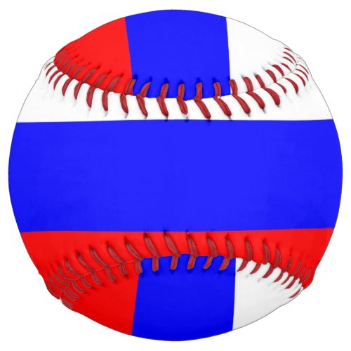 Patriotic Softball with flag of Russia