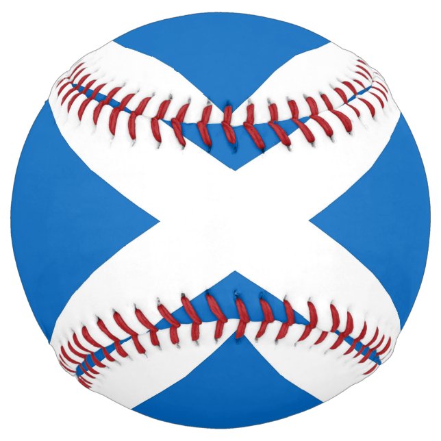 Patriotic Softball with flag of Scotland (Front)