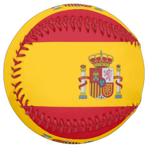 Patriotic Softball with flag of Spain