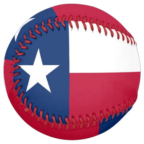 Patriotic Softball with flag of Texas USA