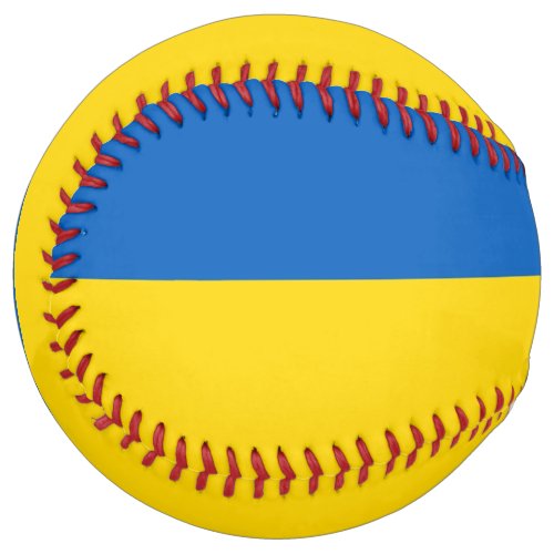 Patriotic Softball with flag of Ukraine