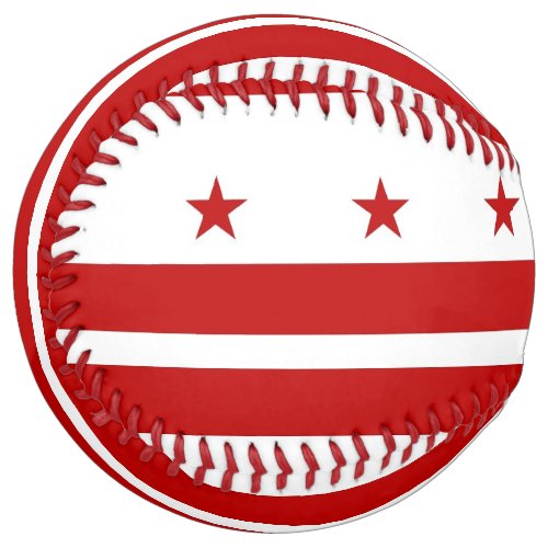 Patriotic Softball with flag of Washington DC USA