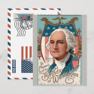 Patriotic Soldier Holding US Flag Postcard