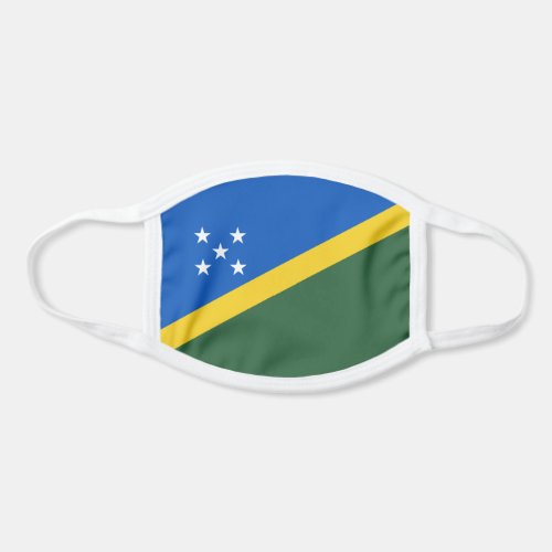 Patriotic Solomon Islands Flag Face Mask