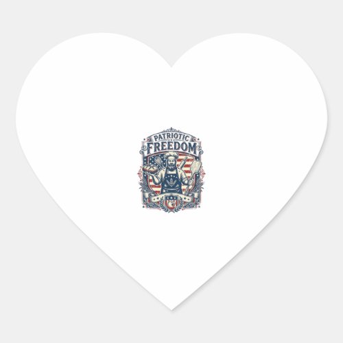 Patriotic Sourdough Baker Heart Sticker