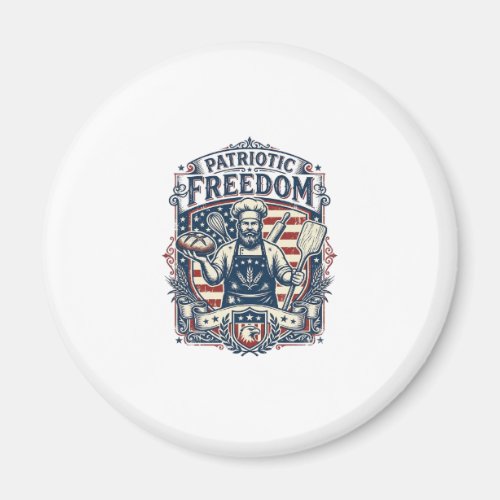 Patriotic Sourdough Baker Magnet