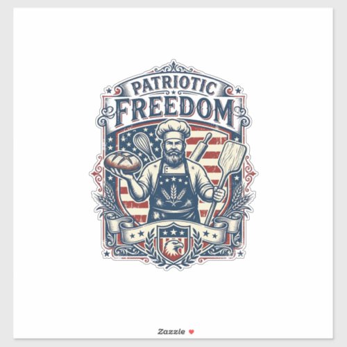 Patriotic Sourdough Baker Sticker