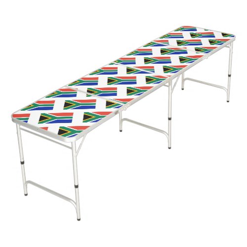 Patriotic SOUTH AFRICA Flag Beer Pong Table