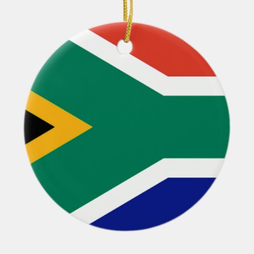 Patriotic South Africa flag Bokke Ceramic Ornament