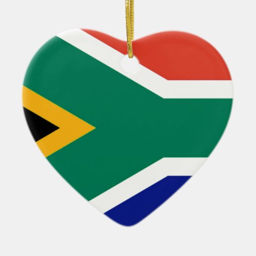 Patriotic South Africa flag Bokke Ceramic Ornament