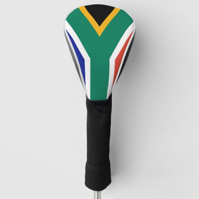 Patriotic South Africa flag Bokke Golf Head Cover (Front)