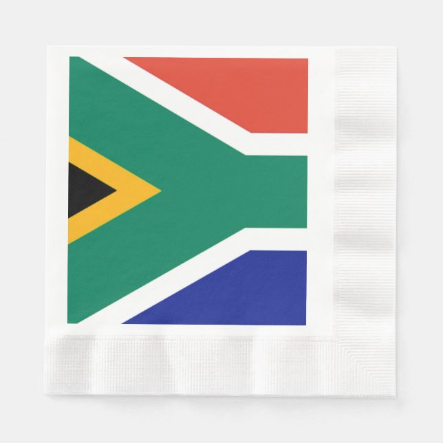 Patriotic South Africa flag Bokke Paper Napkins (Front)