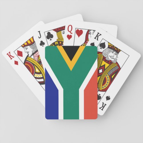 Patriotic South Africa flag Bokke Poker Cards