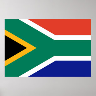 Patriotic South Africa flag Bokke Poster