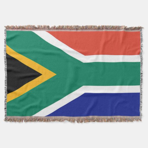 Patriotic South Africa flag Bokke Throw Blanket