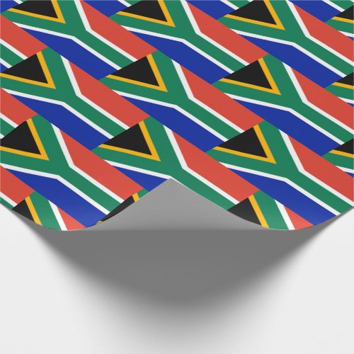 Patriotic SOUTH AFRICA Flag Wrapping Paper
