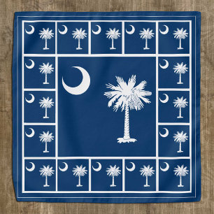 Patriotic South Carolina Flag Bandana, fashion USA Bandana