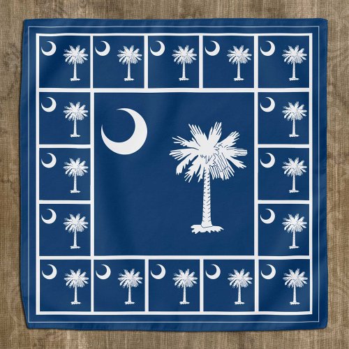 Patriotic South Carolina Flag Bandana fashion USA Bandana