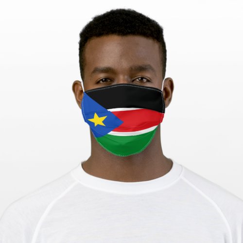 Patriotic South Sudan Flag Adult Cloth Face Mask
