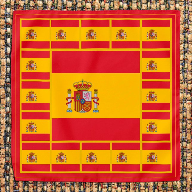 Patriotic Spanish Flag Bandana, fashion Spain Bandana (Creator Uploaded)