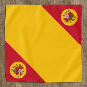 Patriotic Spanish Flag bandana, Fashion Spain Bandana