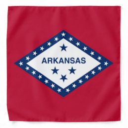 Patriotic, special bandana with Flag of Arkansas