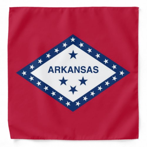 Patriotic special bandana with Flag of Arkansas