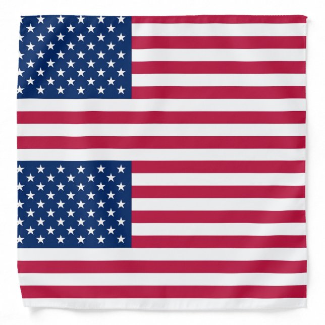 Patriotic, special bandana with Flag of USA (Front)