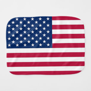 Patriotic, special burp cloth with Flag of USA